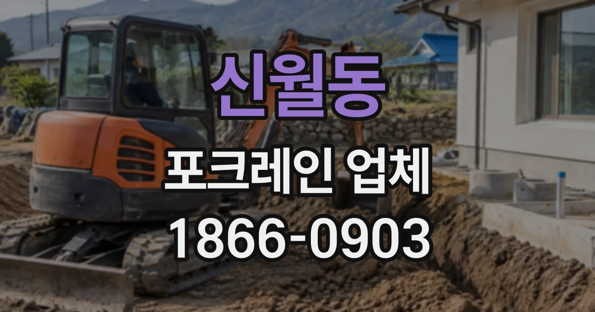 신월동 포크레인업체