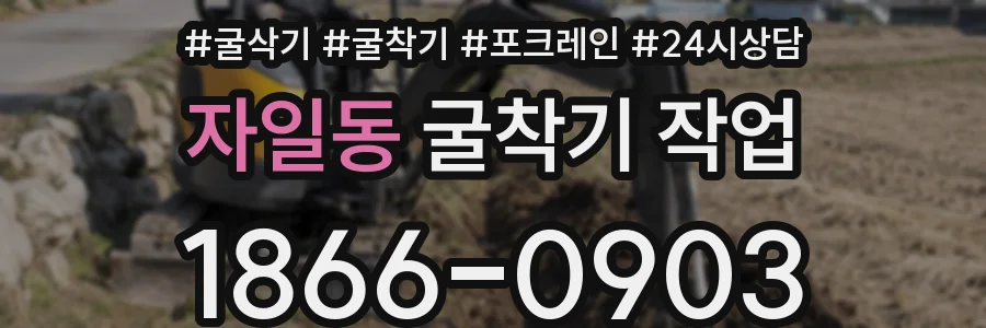 자일동 굴착기 작업