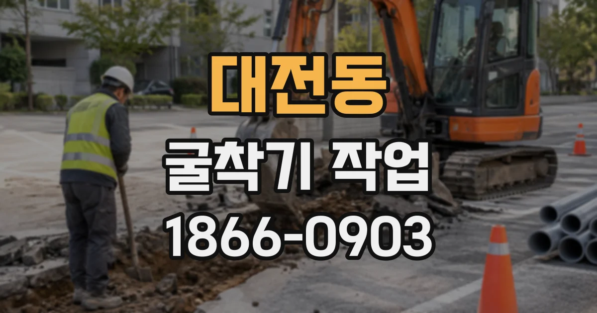대전동 굴착기작업