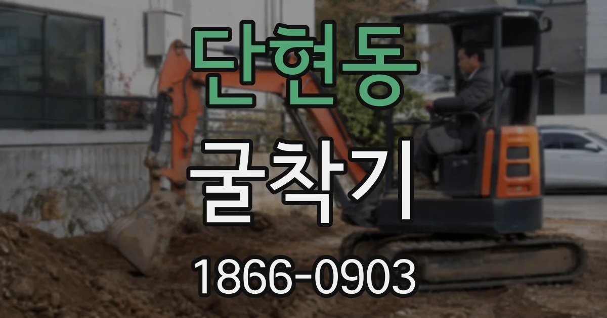 단현동 굴착기