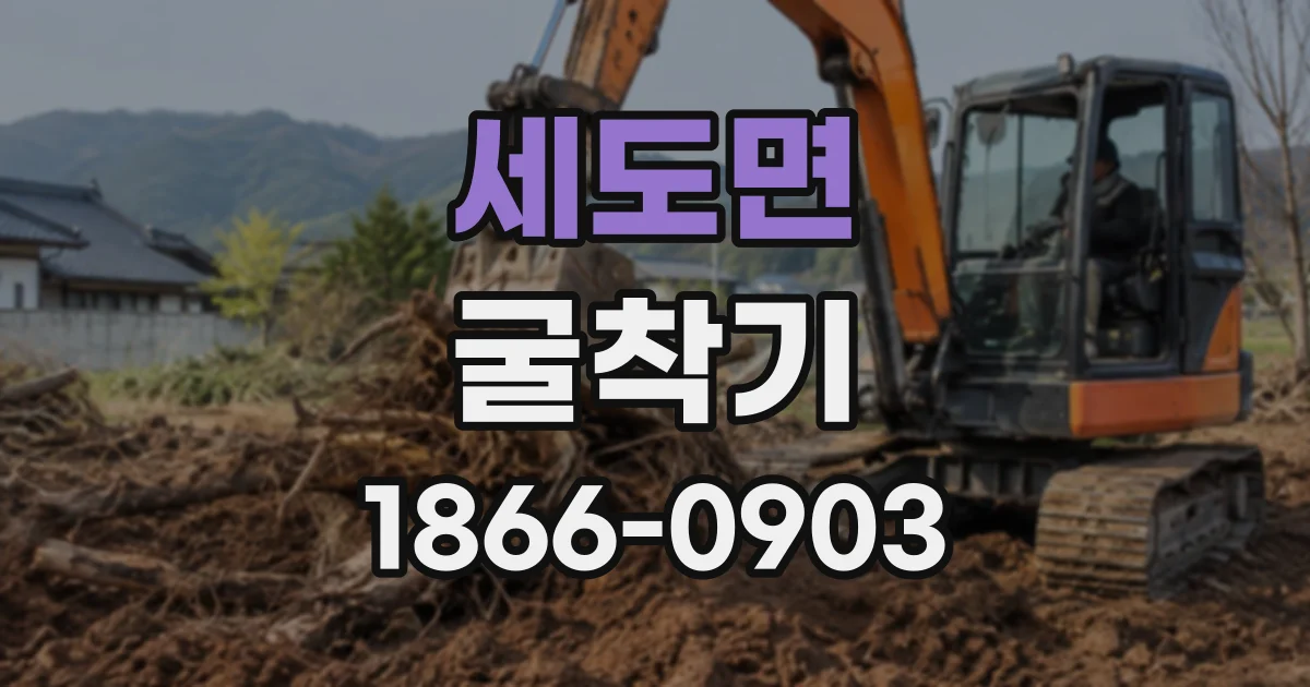 세도면 굴착기