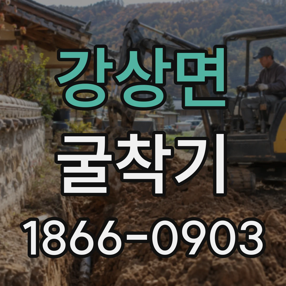 강상면 굴착기