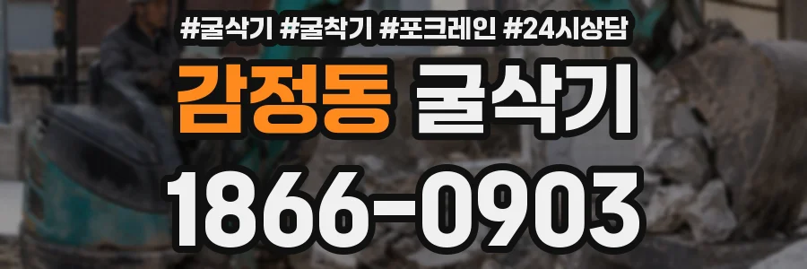 감정동 굴삭기