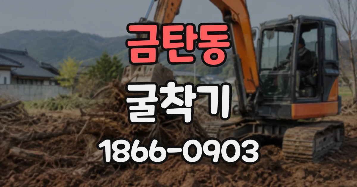 금탄동 굴착기