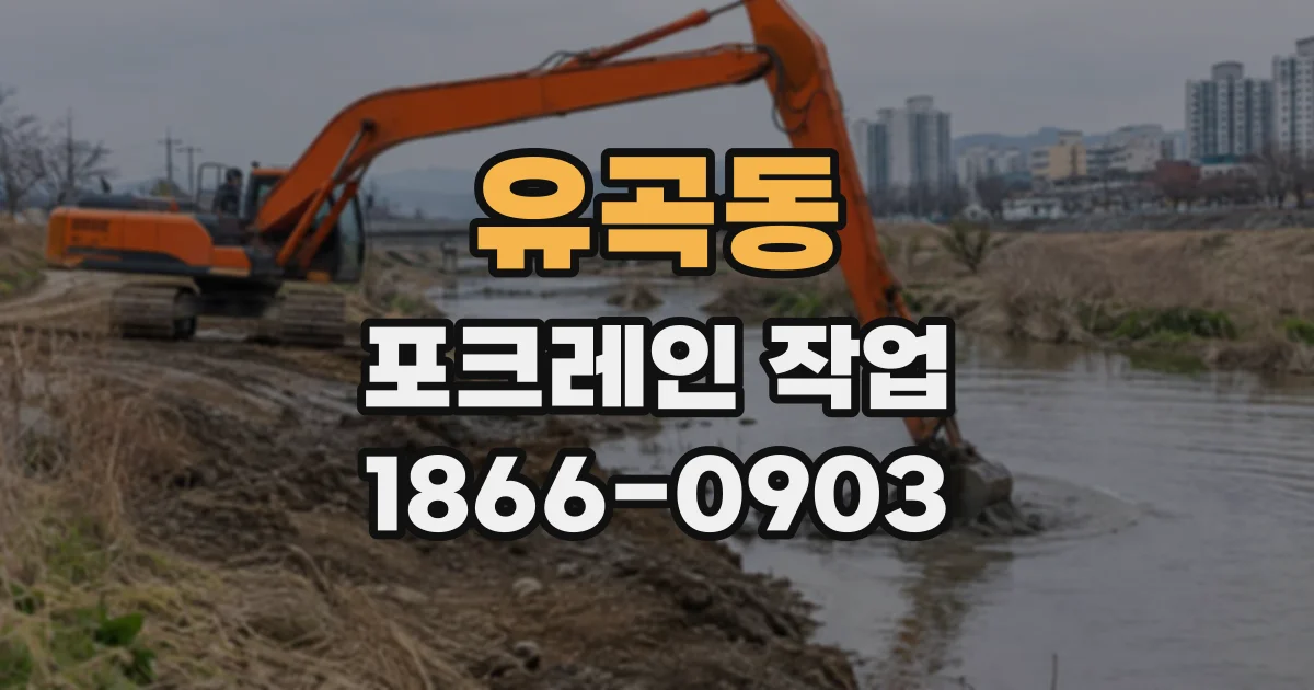 유곡동 포크레인작업