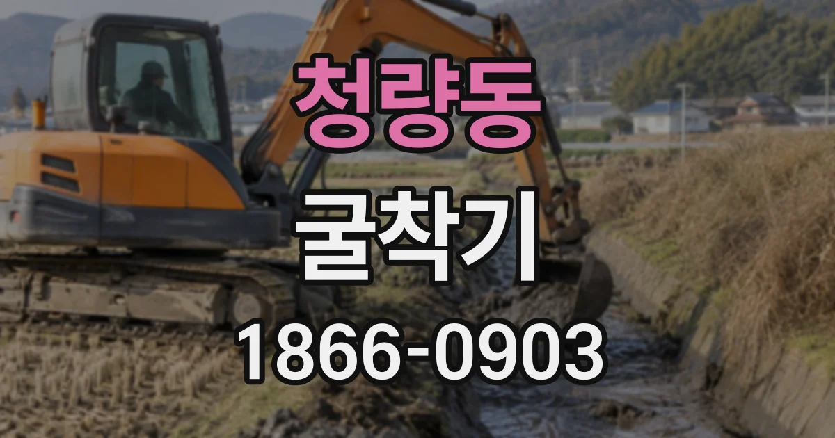 청량동 굴착기