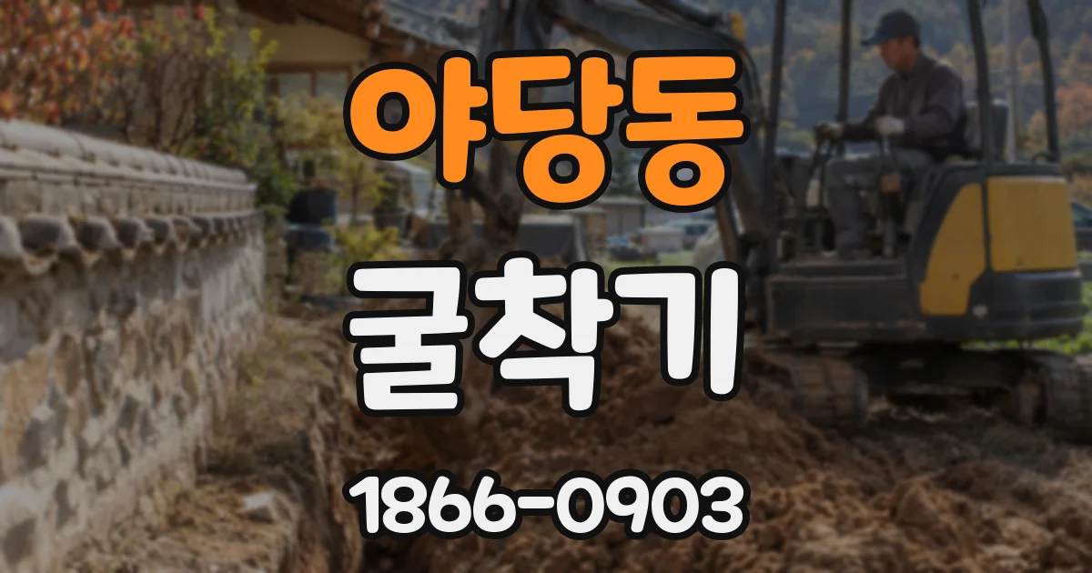 야당동 굴착기