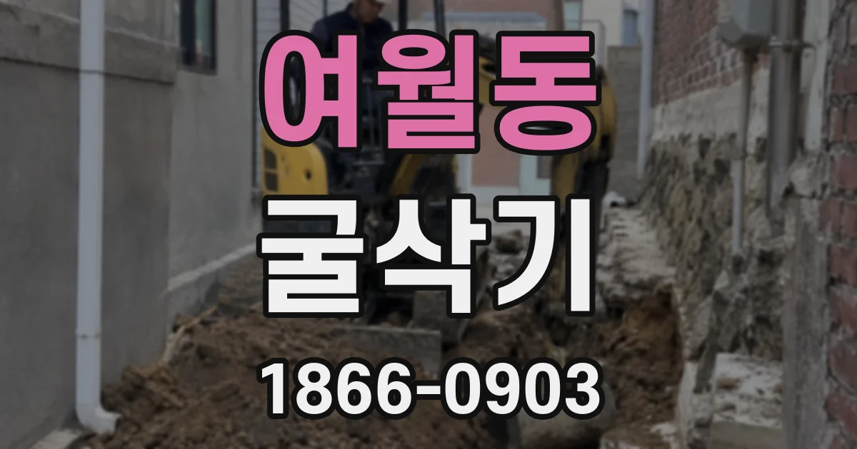 여월동 굴삭기