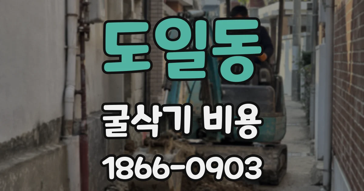도일동 굴삭기 비용