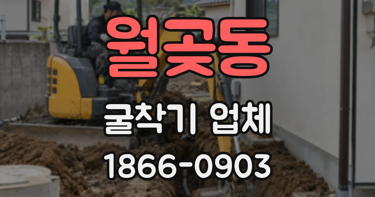 월곶동 굴착기 업체