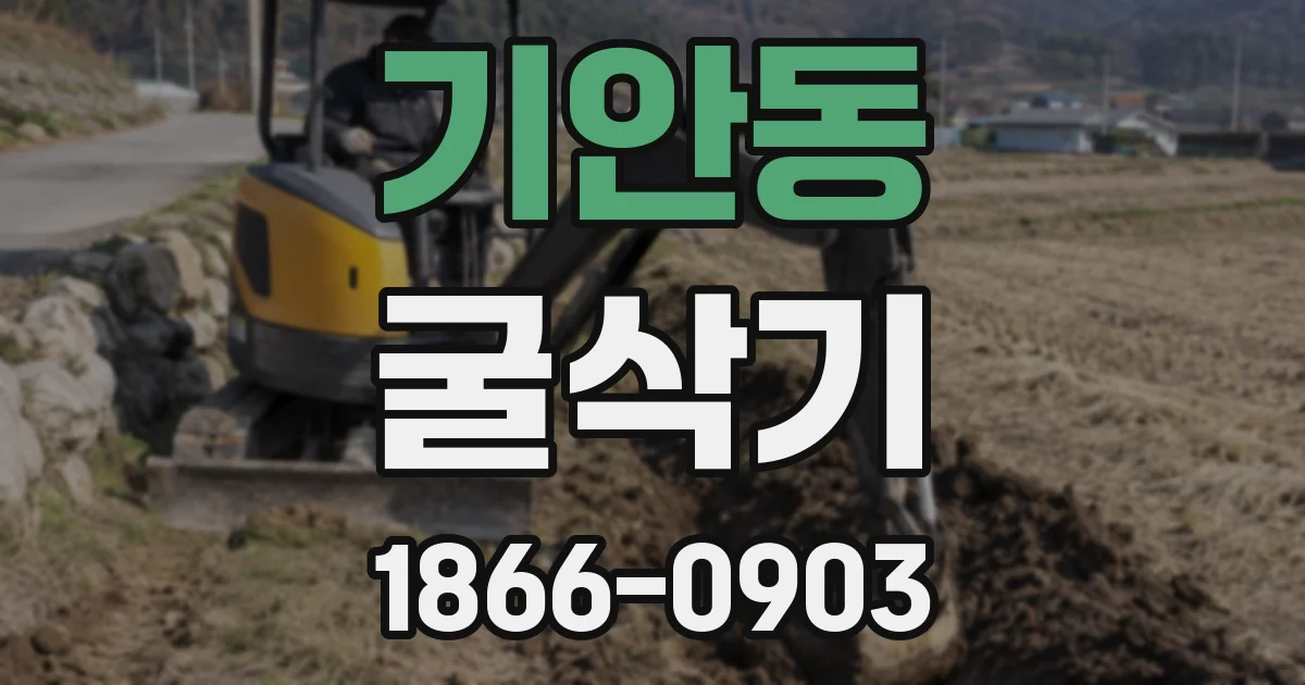 기안동 굴삭기