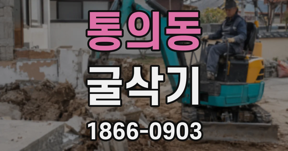 통의동 굴삭기