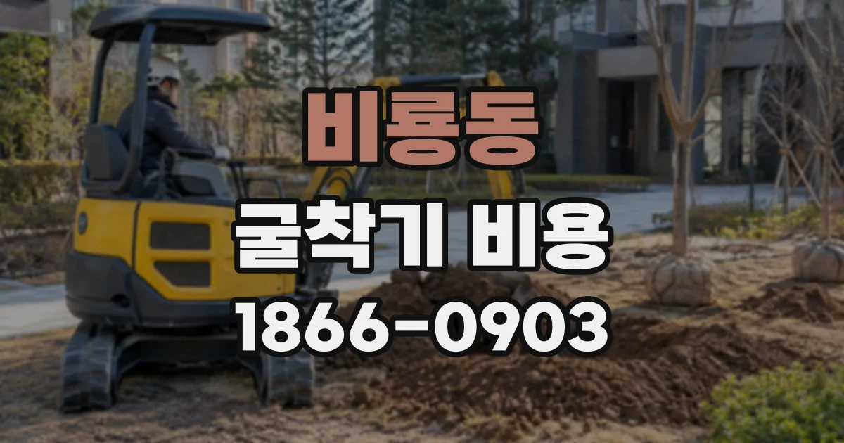 비룡동 굴착기비용