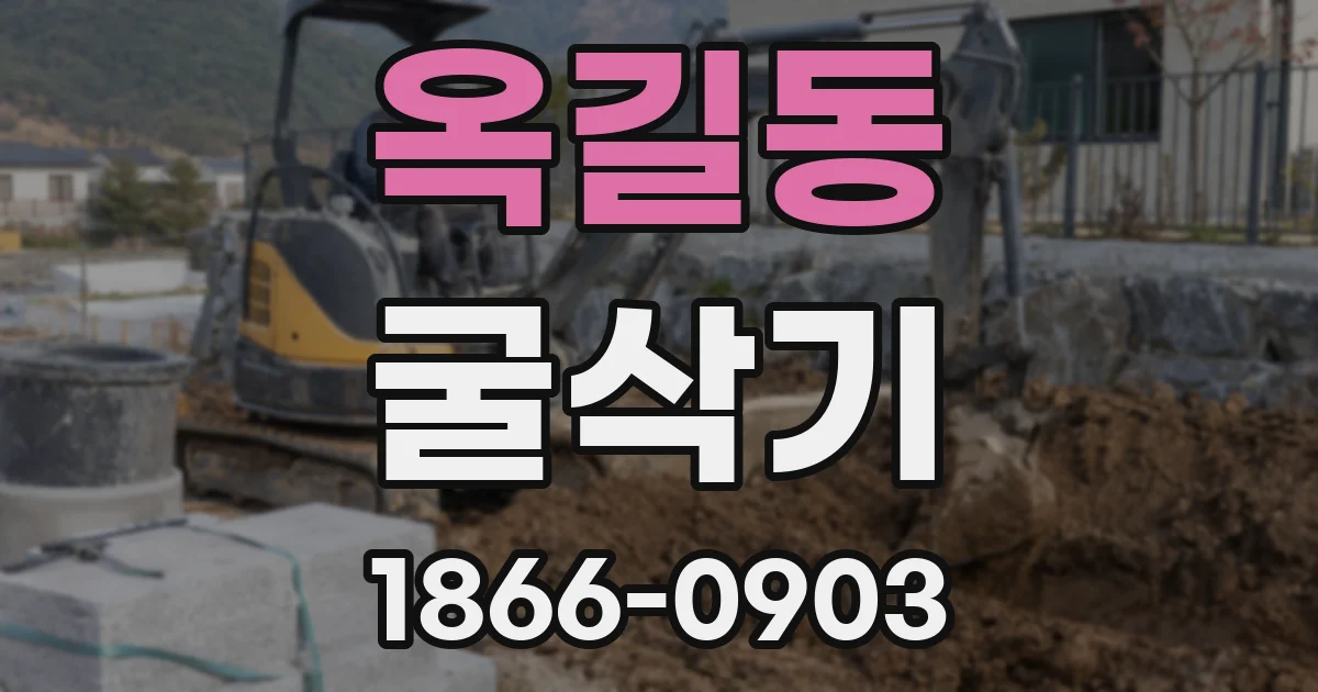 옥길동 굴삭기