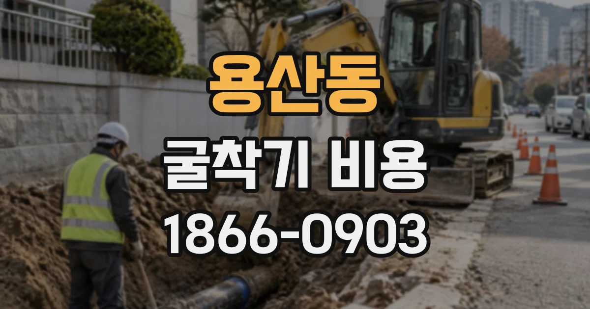 용산동 굴착기비용