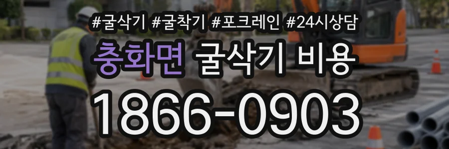 충화면 굴삭기비용 상담 전화 1866-0903