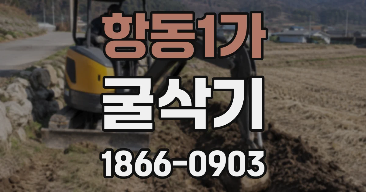항동1가 굴삭기