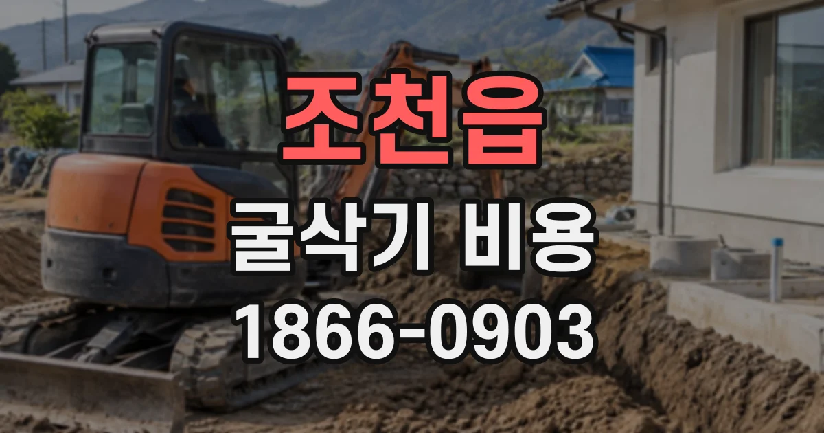 조천읍 굴삭기비용