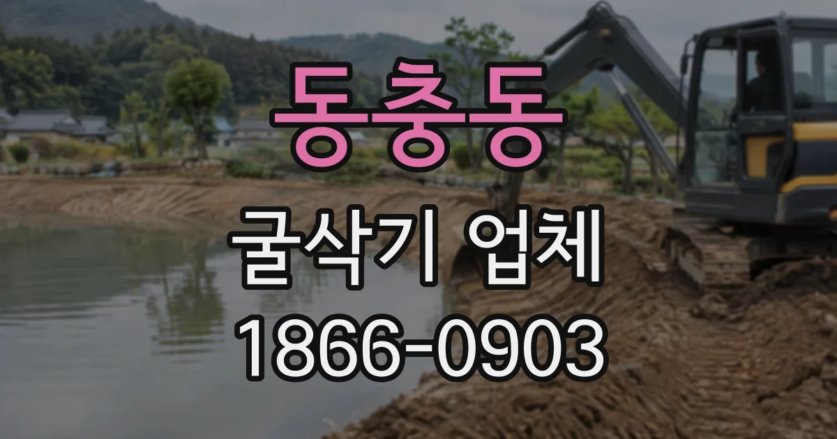 동충동 굴삭기업체