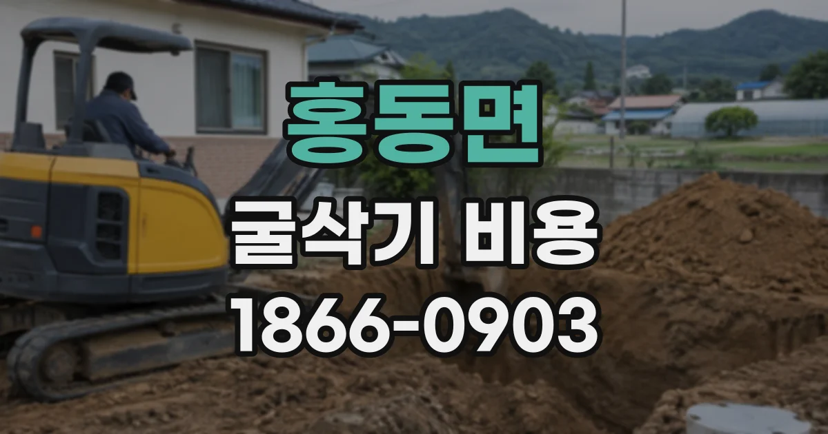 홍동면 굴삭기비용