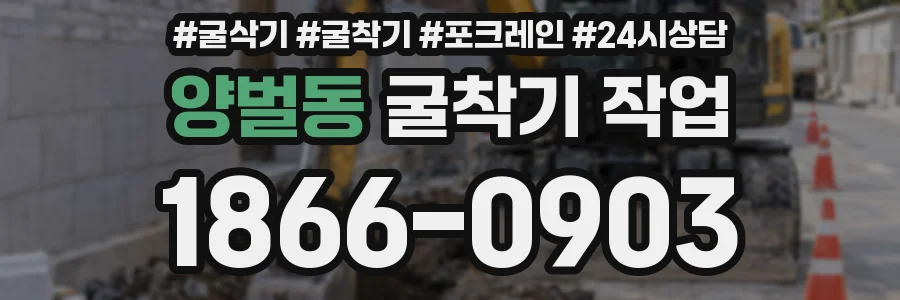 양벌동 굴착기 작업