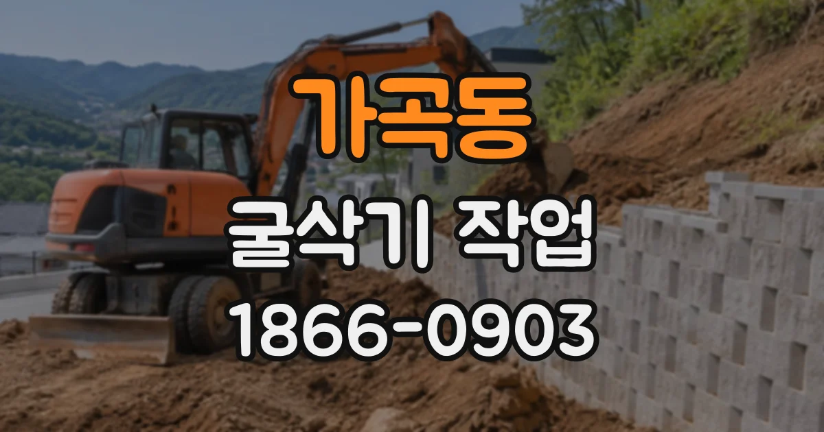 가곡동 굴삭기작업