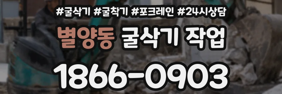 별양동 굴삭기 작업