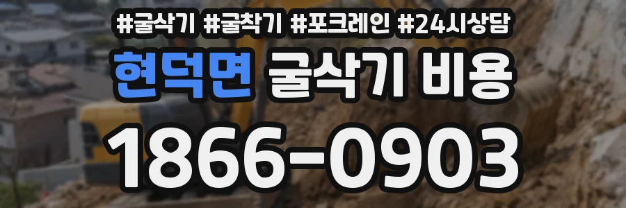 현덕면 굴삭기 비용
