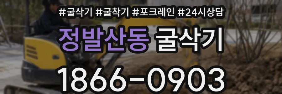 정발산동 굴삭기