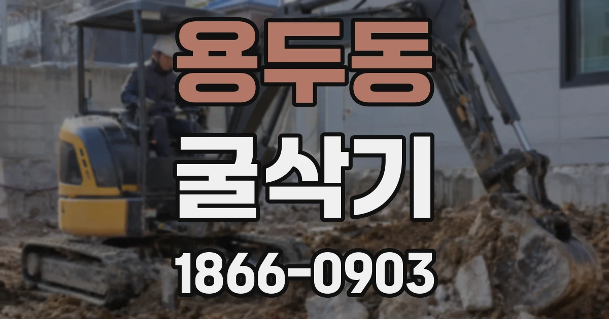 용두동 굴삭기