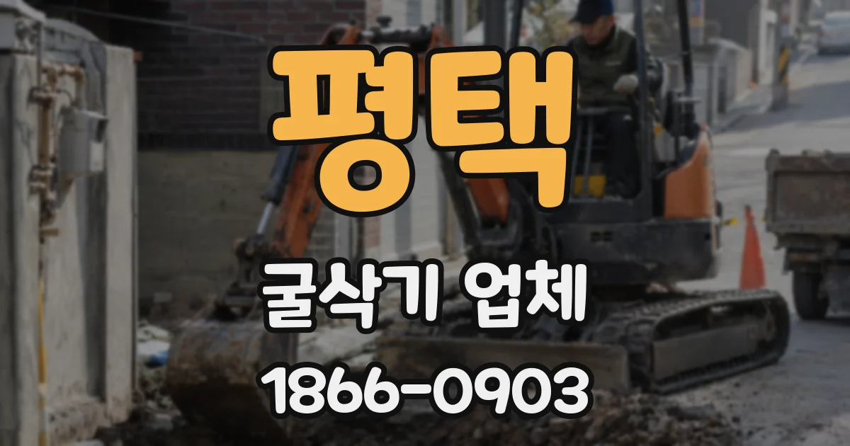 평택 굴삭기 업체