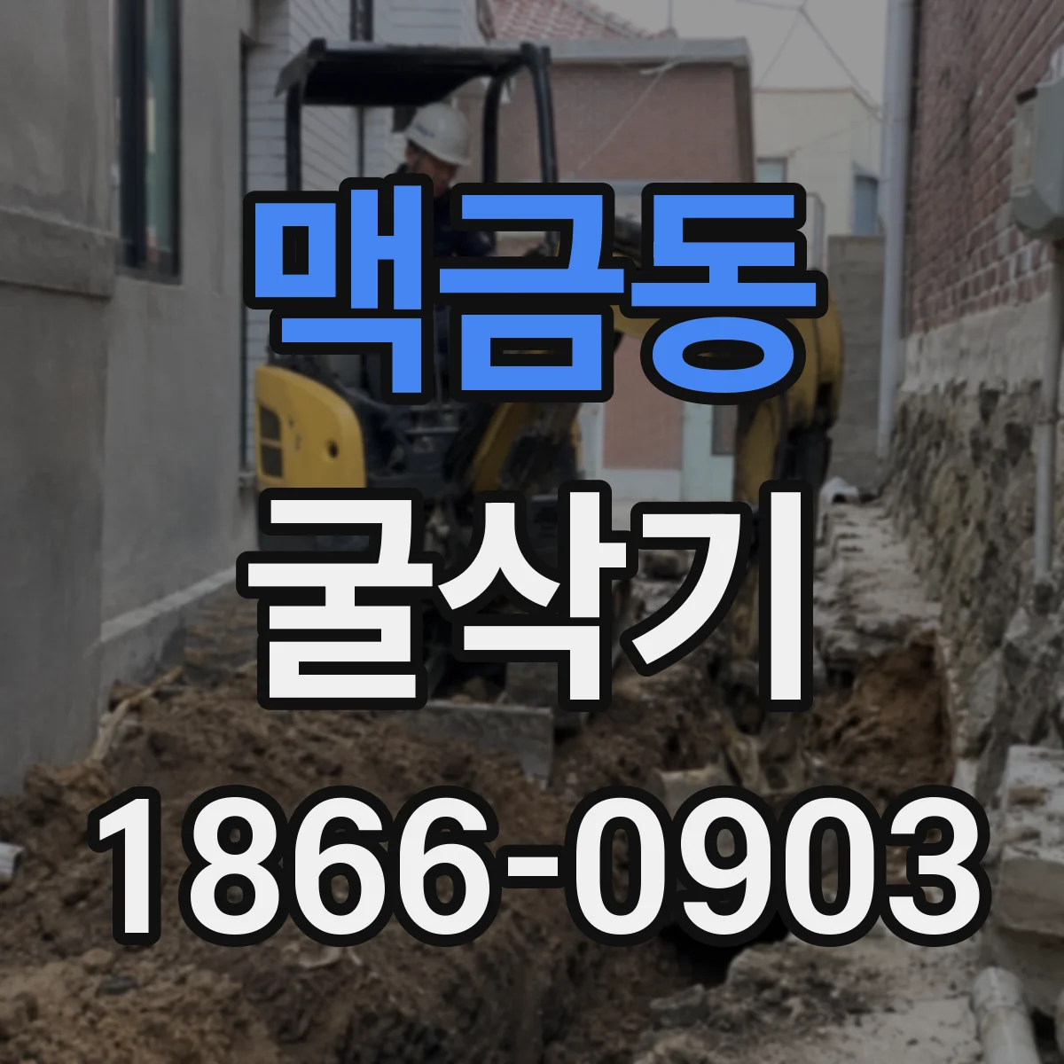 맥금동 굴삭기