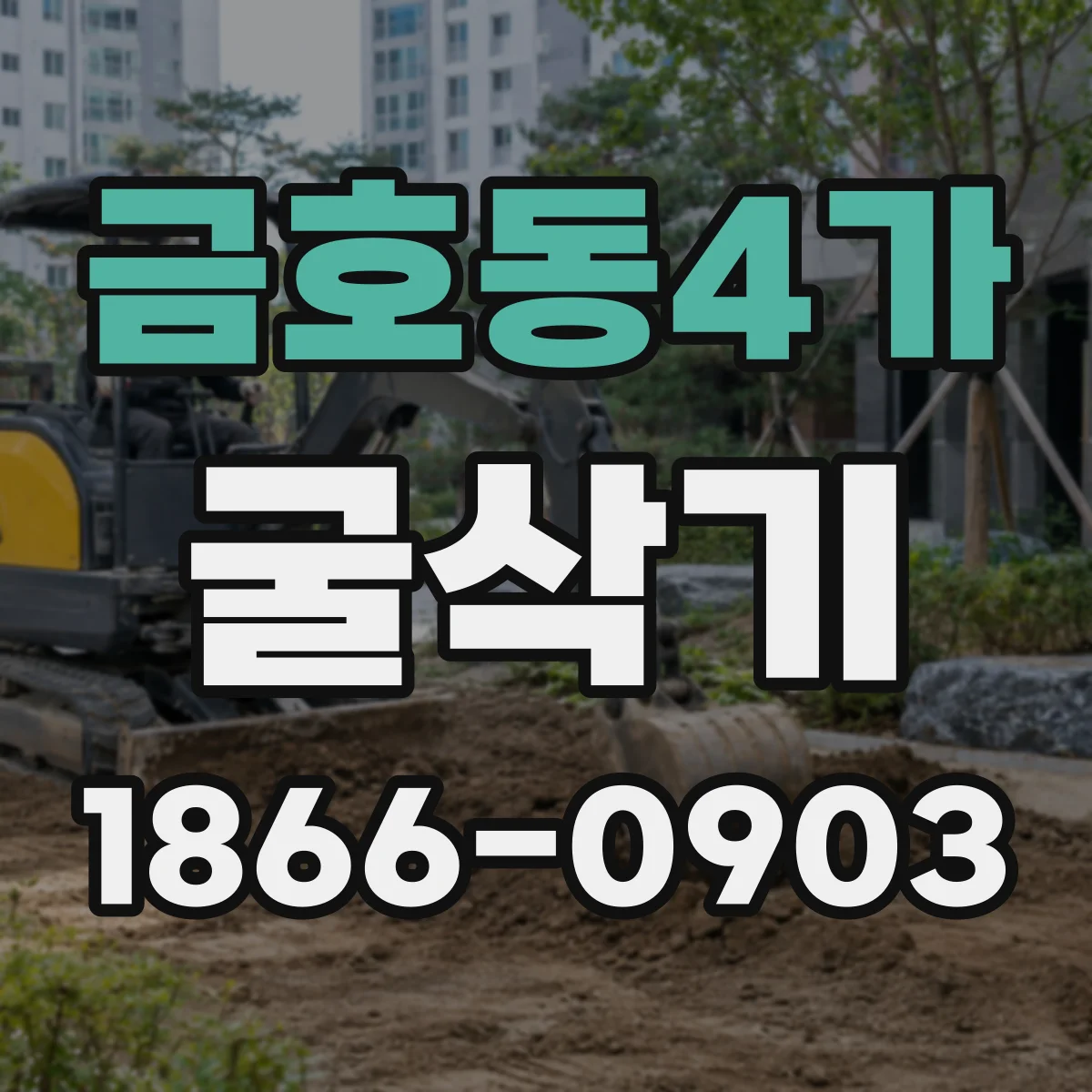 금호동4가 굴삭기