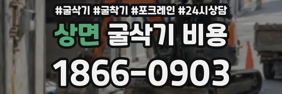 상면 굴삭기 비용