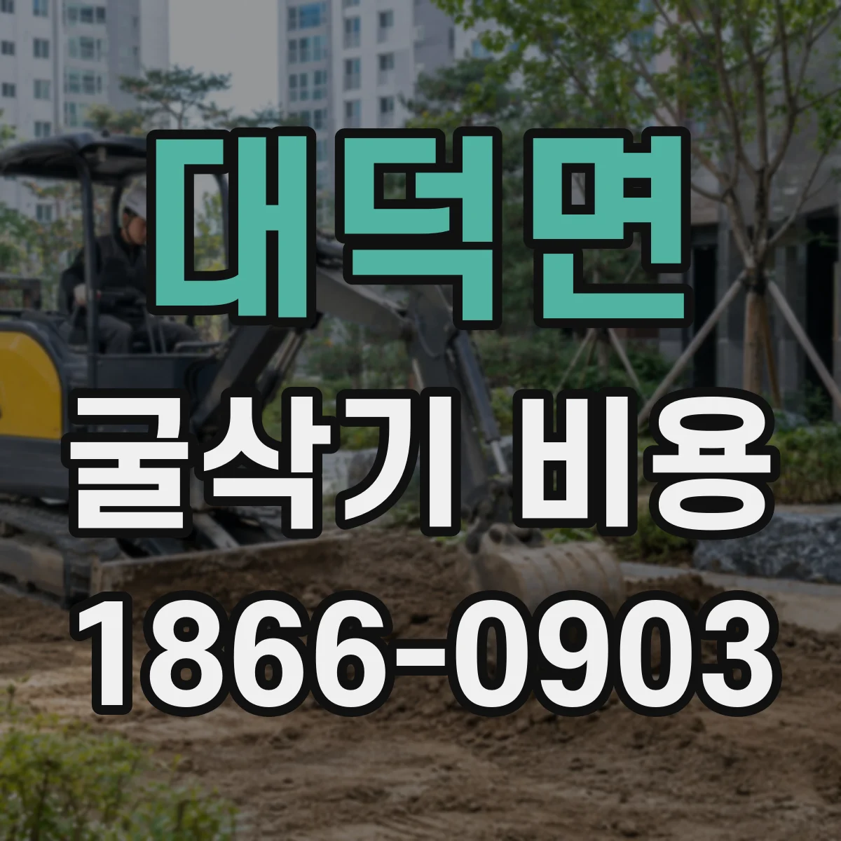 대덕면 굴삭기 비용