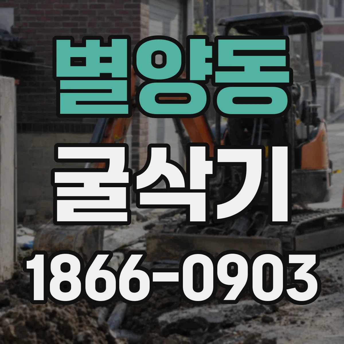 별양동 굴삭기
