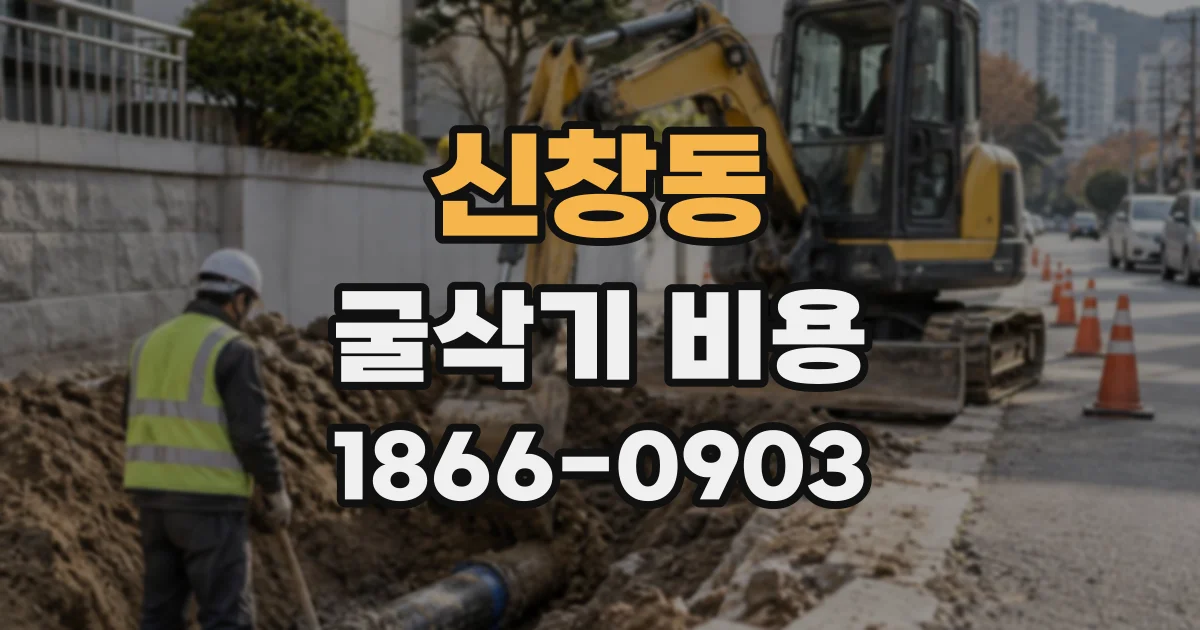 신창동 굴삭기비용