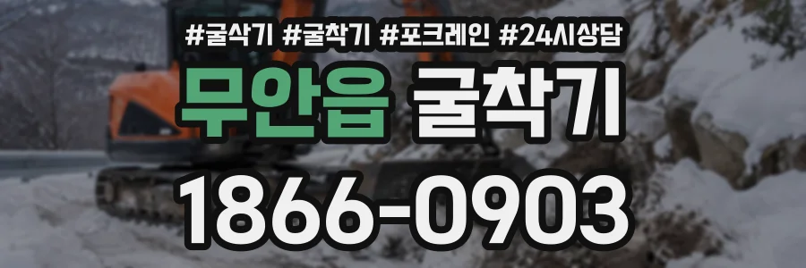 무안읍 굴착기 상담 전화 1866-0903