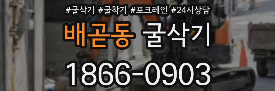 배곧동 굴삭기