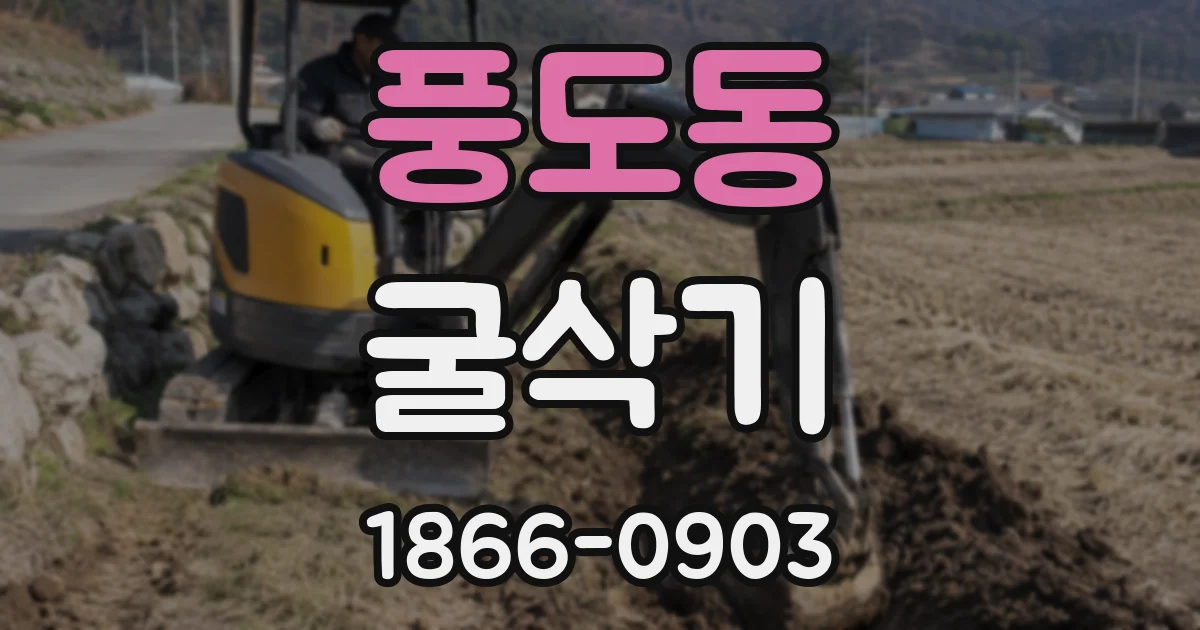풍도동 굴삭기