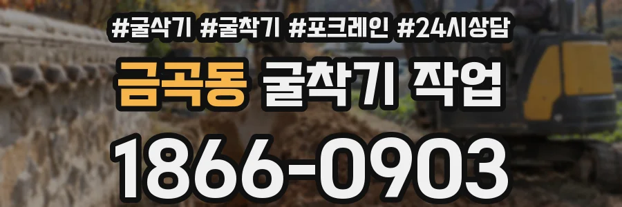 금곡동 굴착기 작업