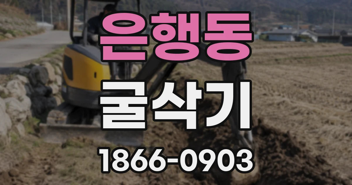 은행동 굴삭기