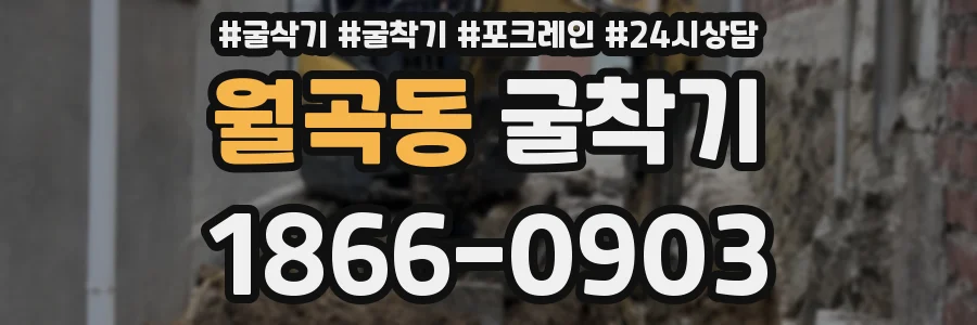월곡동 굴착기
