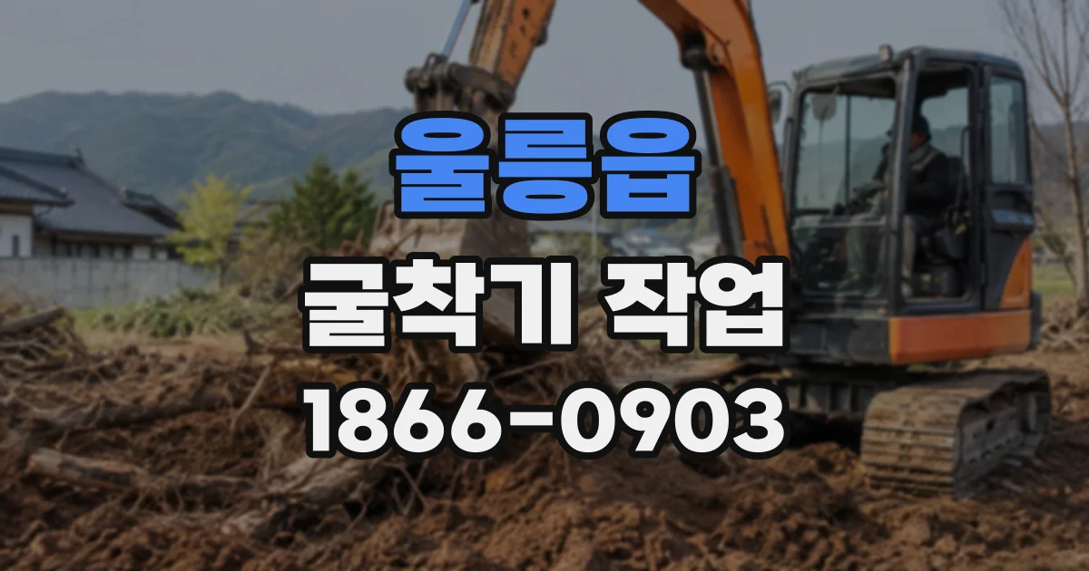 울릉읍 굴착기작업