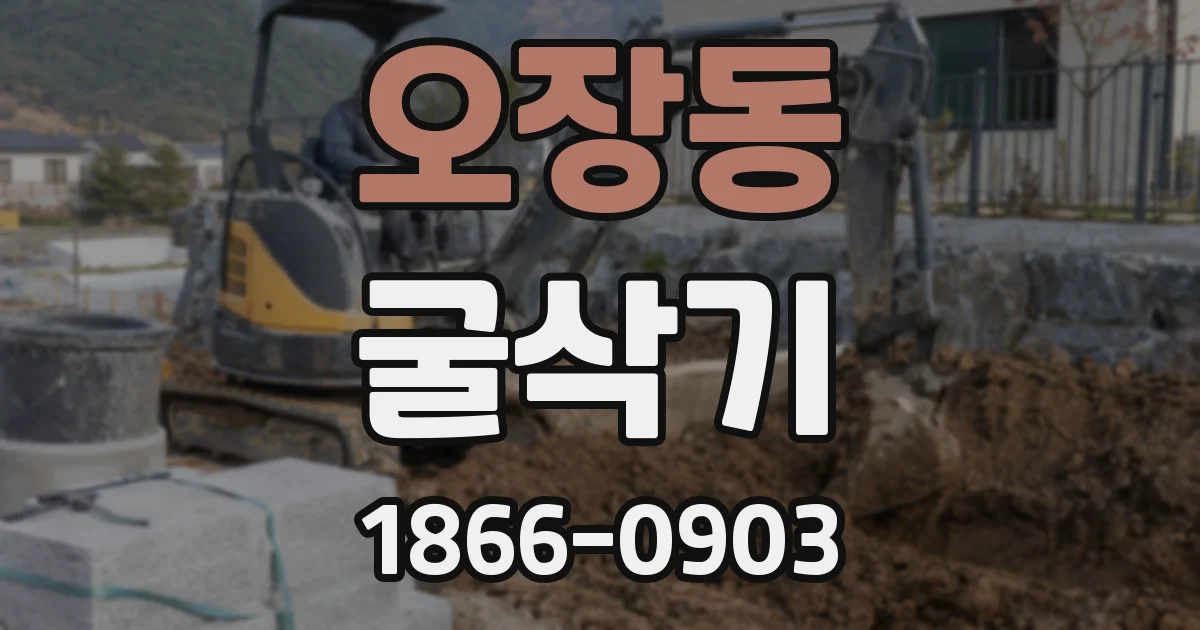 오장동 굴삭기