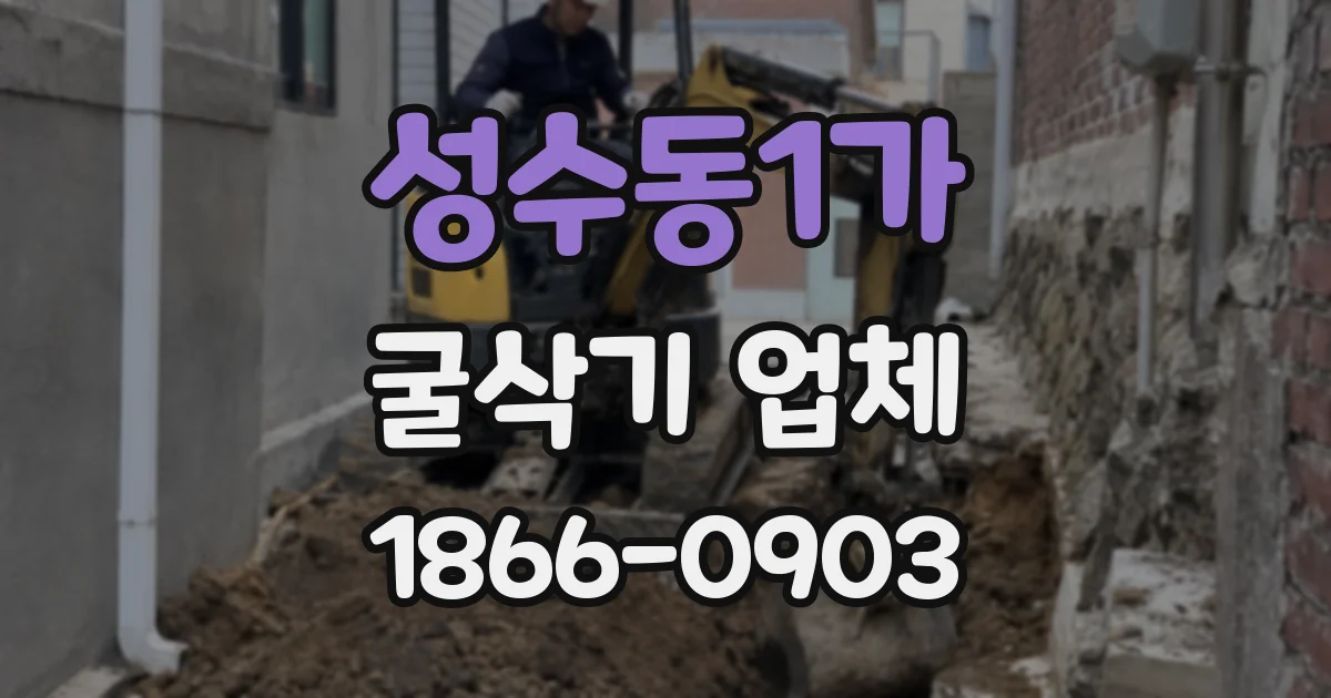 성수동1가 굴삭기 업체