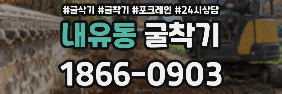 내유동 굴착기