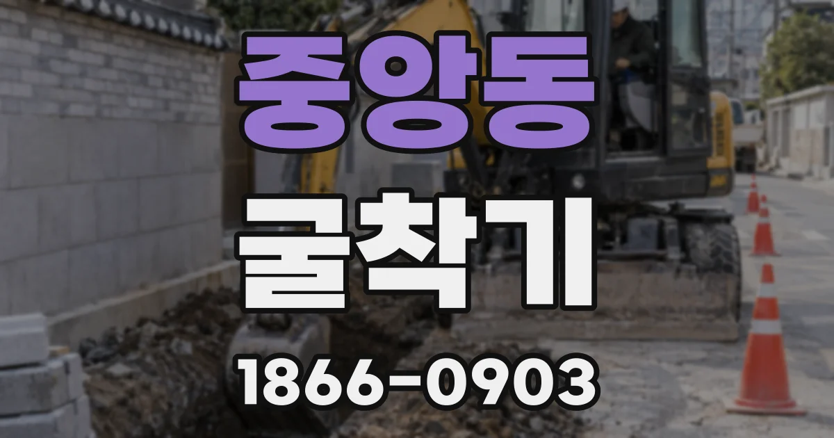 중앙동 굴착기