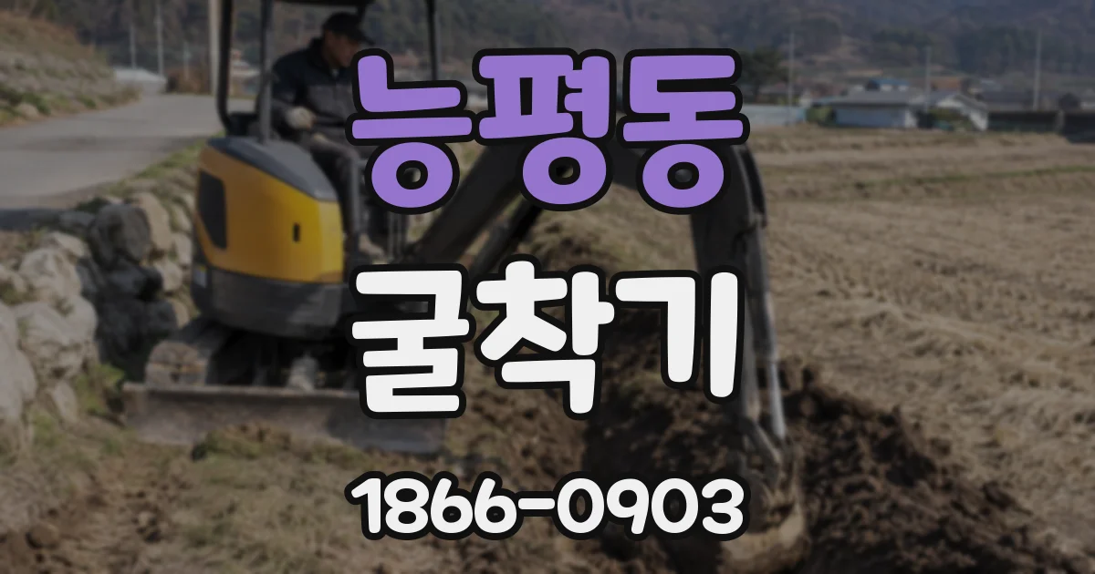 능평동 굴착기