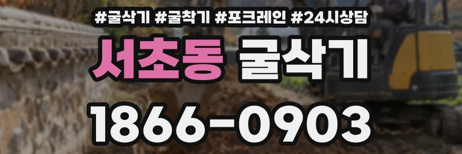 서초동 굴삭기